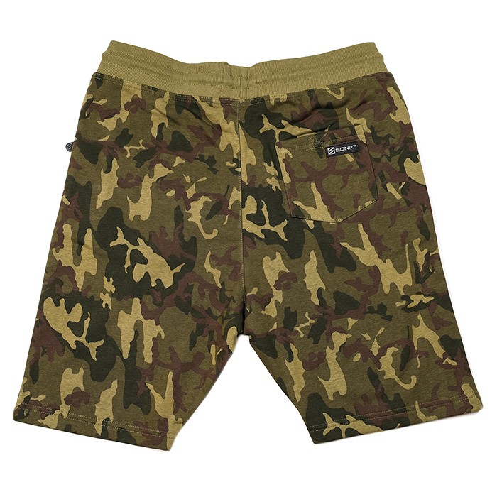 Sonik Camo Fleece Fishing Shorts