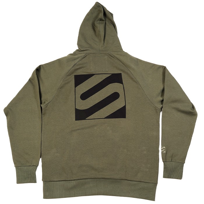 Sonik Green Fishing Hoodie Back