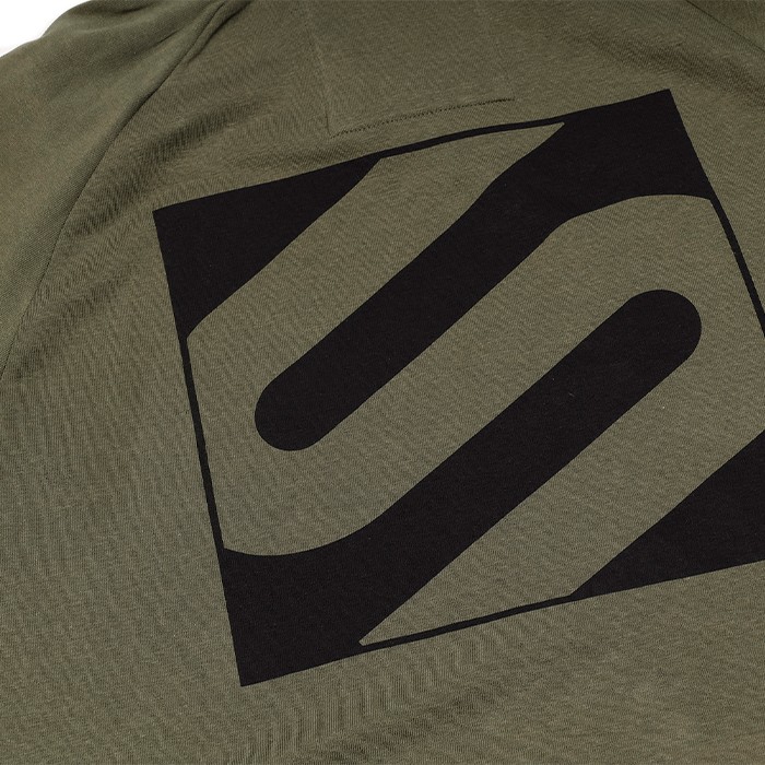 Sonik Green Fishing Hoodie Back Logo