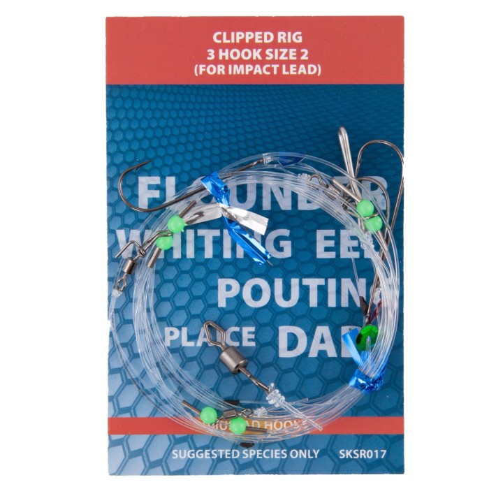 Sonik Sports Super Sea Rigs 3 Hook Clipped