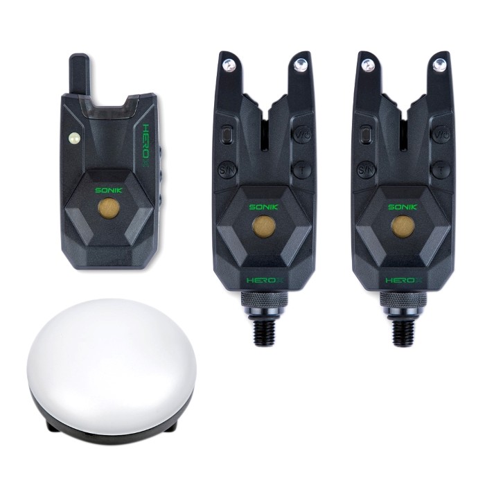 Sonik Herox Bite Alarm Set + Bivvy Lamp