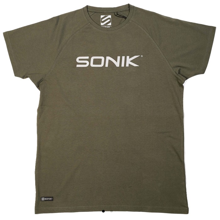 Sonik Green Raglan Tee Fishing T-Shirt