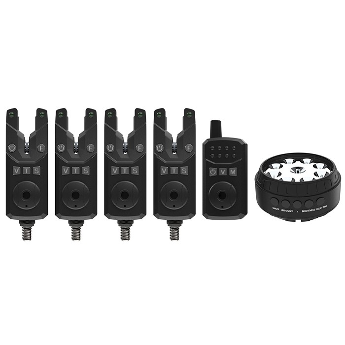 Sonik SKS2 Fishing Bite Alarm Set 4+1+ Bivvy Lamp