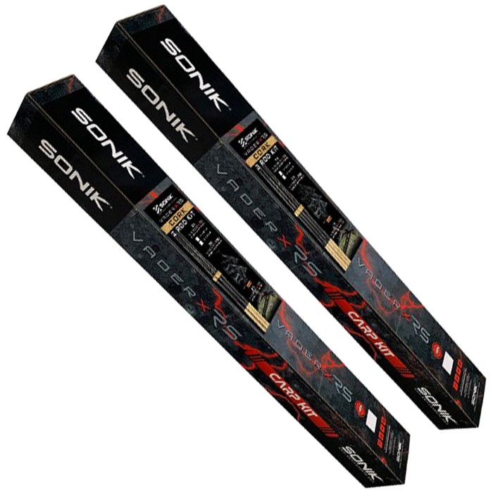 Sonik VaderX RS Cork Carp Fishing Rod & Reel Kits 1