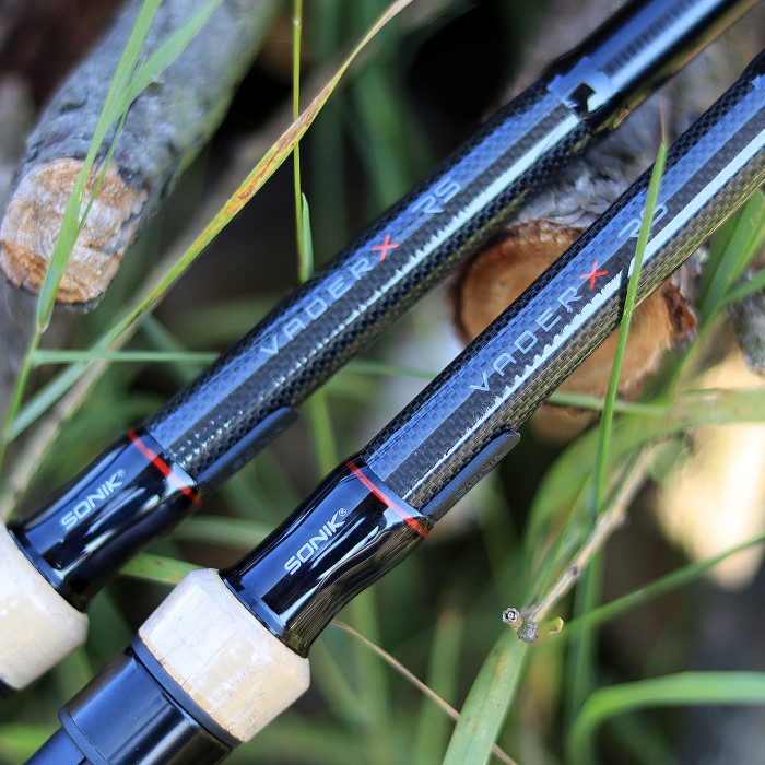 Sonik VaderX RS Cork Carp Fishing Rods Close Up Graphics