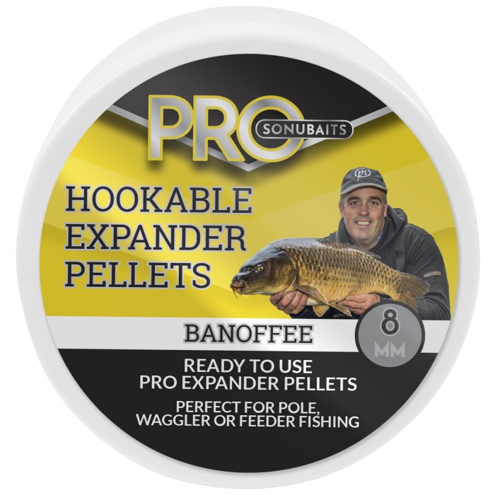Sonubaits Pro Hookable Expander Pellets Banoffee 8mm