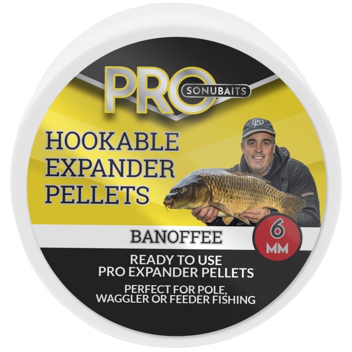 Sonubaits Pro Hookable Expander Pellets Banoffee 6mm