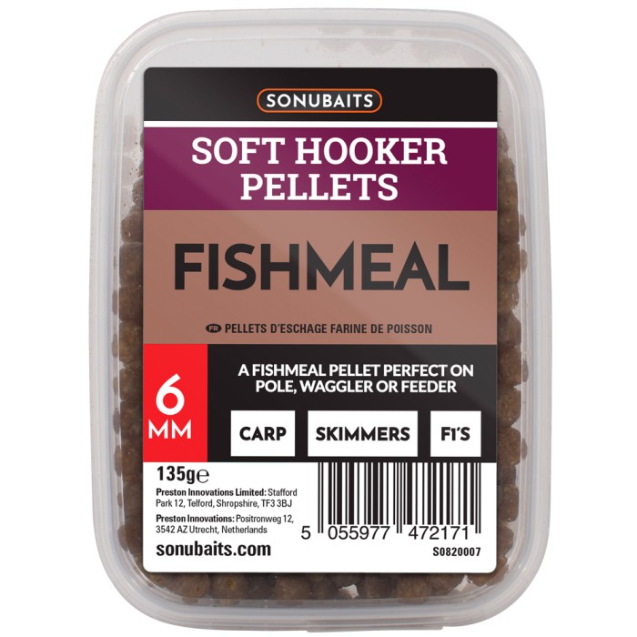 Sonubaits Soft Hooker Pellets FishMeal 6mm