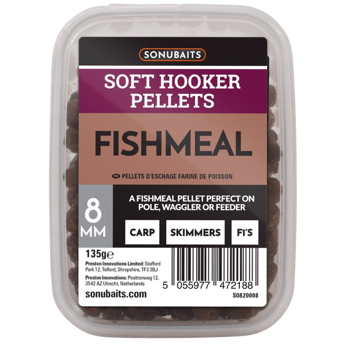 Sonubaits Soft Hooker Pellets FishMeal 8mm