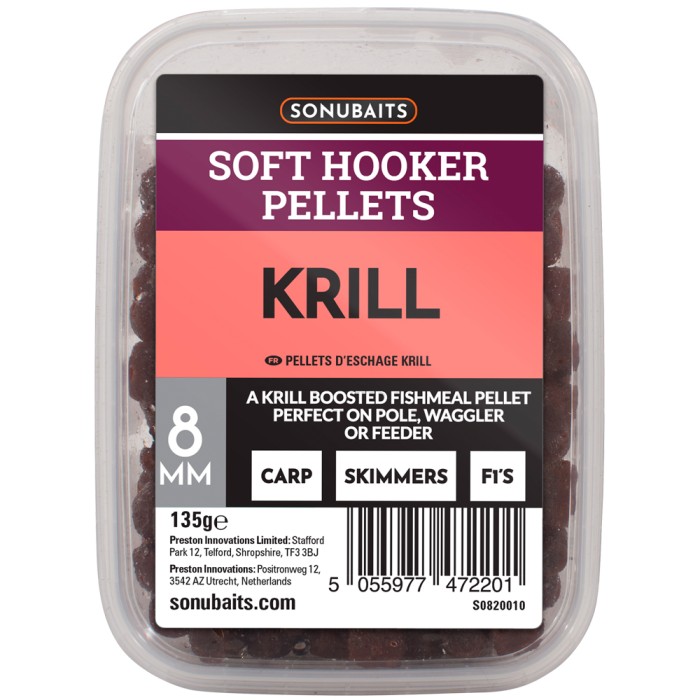 Sonubaits Soft Hooker Pellets Krill 8mm