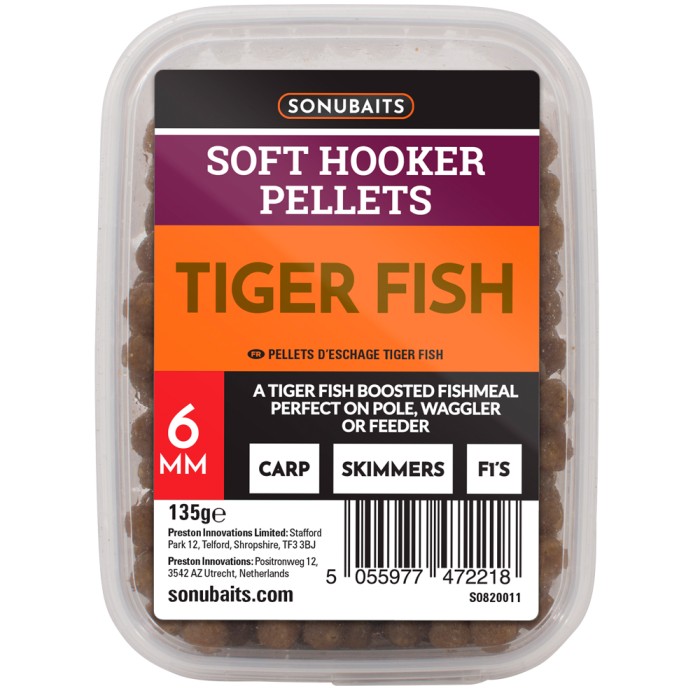 Sonubaits Soft Hooker Pellets Tiger Fish 6mm