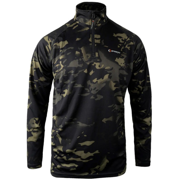 Speero Armour Long Sleeve Top - Black Camo 2
