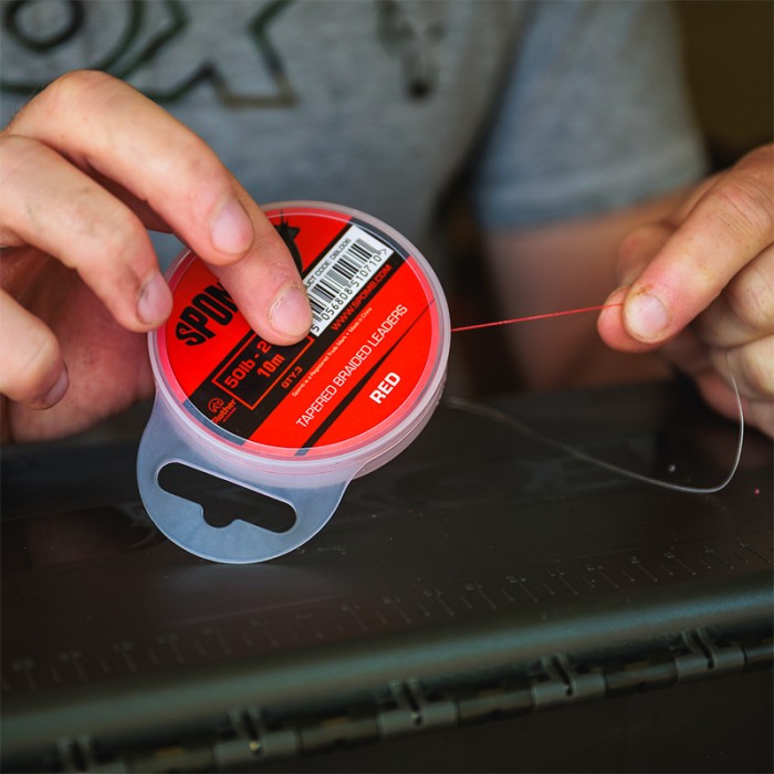 Spomb Tapered Braided Leaders 10m - 3 Piece