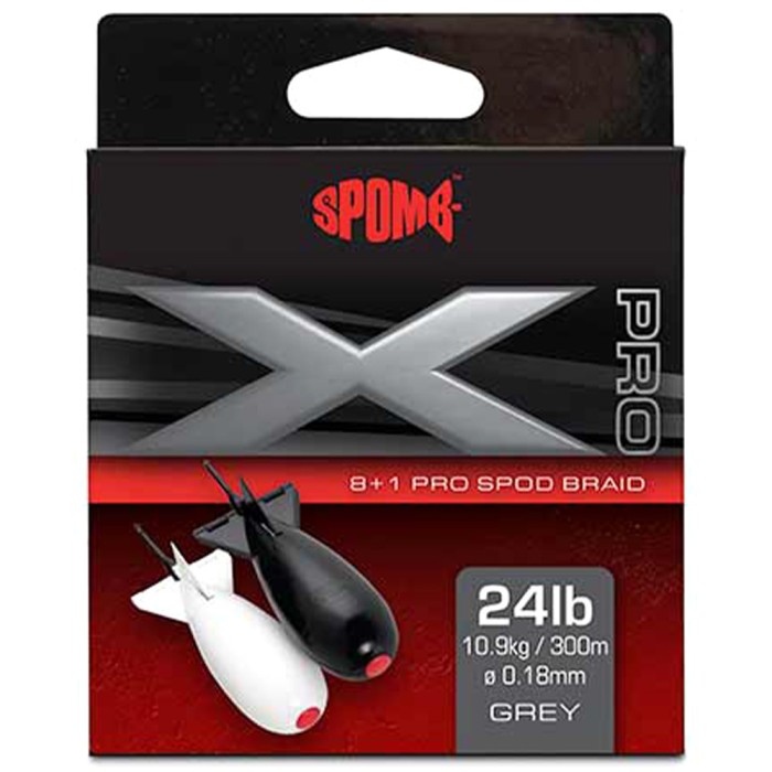 Spomb X Pro Grey 8+1 Braid 300m 1