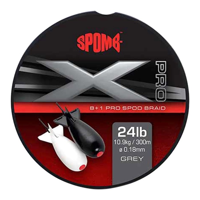 Spomb X Pro Grey 8+1 Braid 300m