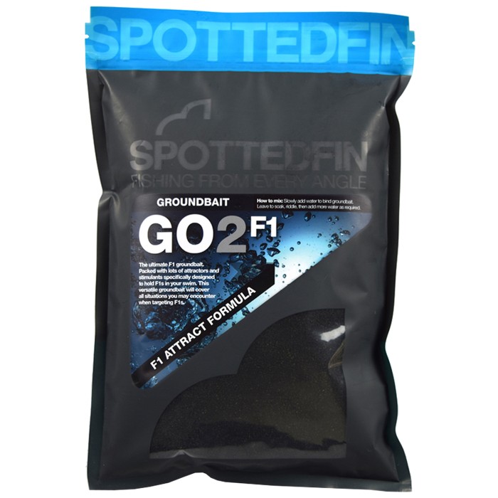 Spotted Fin GO2 F1 Dark Groundbait 900g
