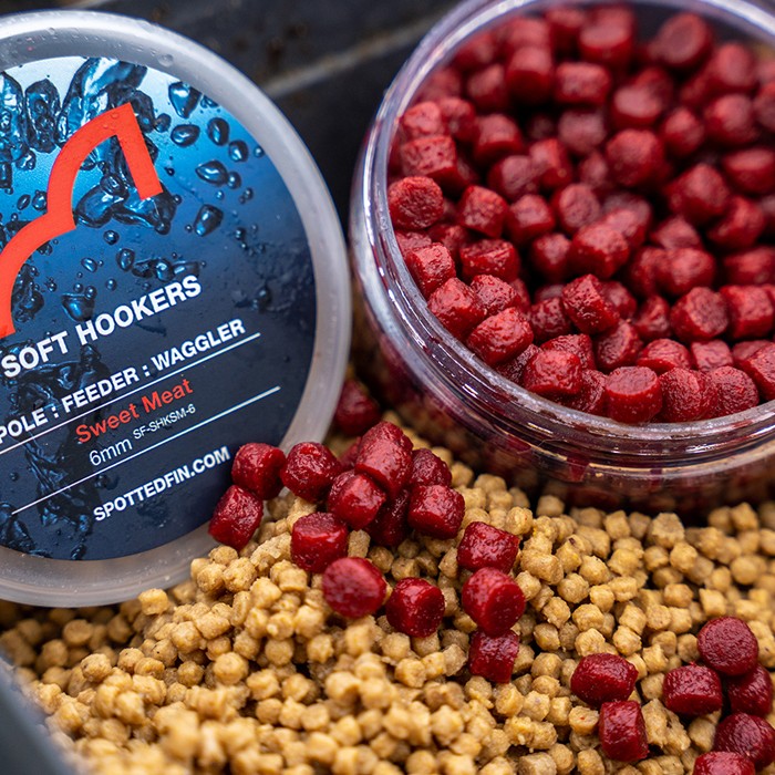 Spotted Fin Sweet Meat Soft Hook Pellets 80g Open