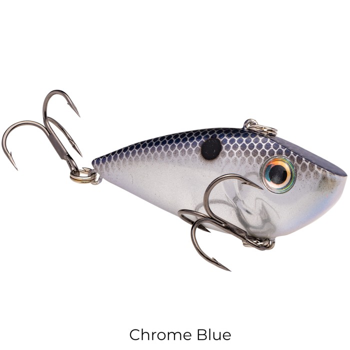 Strike King Red Eyed Shad Lures 8cm Chrome Blue