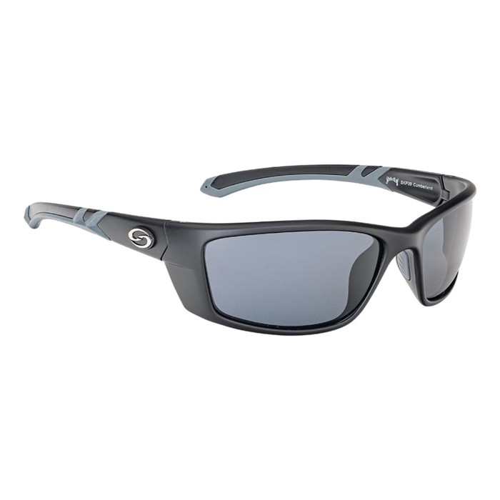 Strike King SK Plus Cumberland Matte Black Grey Rubber Sunglasses