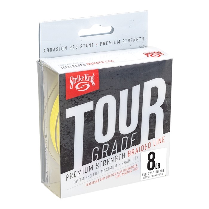 Strike King Tour Grade Braid Yellow 150yds 8lb