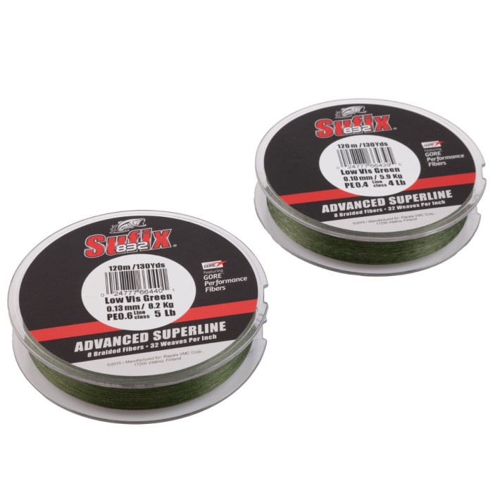 Sufix 832 Advanced Superline Braid Lo-Vis Green 120m 6