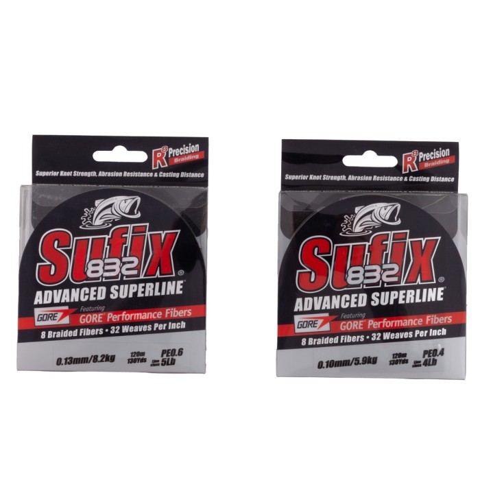 Sufix 832 Advanced Superline Braid Lo-Vis Green 120m 1