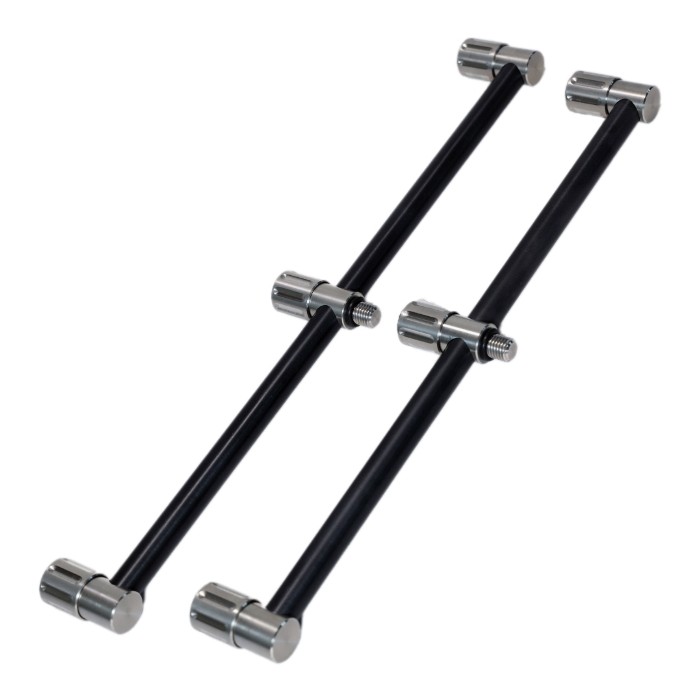 Summit Black Aluminium & Stainless 3 Rod Fixed Buzz Bar (Pair)