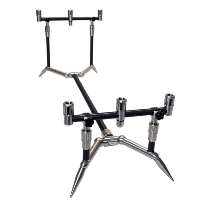 Summit Black Aluminium & Stainless Low Pro 3 Rod Mini Pod Kit