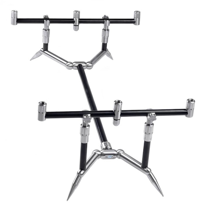 Summit Tackle CB Colosseum Low Profile 3 Rod Pod Fixed 11 & 12 Inch Kit