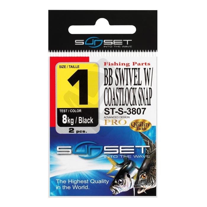 Sunset BB Swivel With Coastlock Snap ST-S-3807 2