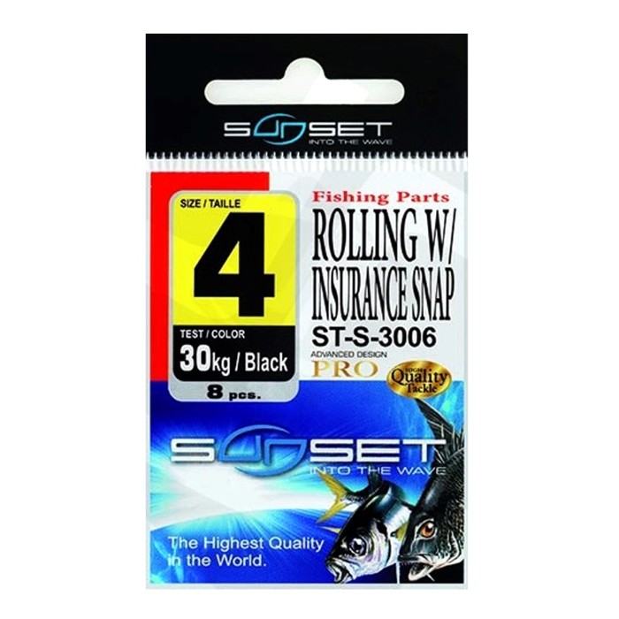 Sunset Rolling Swivel With Insurance Snap ST-S-3006 2