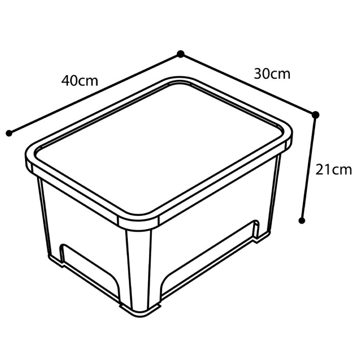 Nash Bank Life Stacker Storage Box Small 16L Dimensions