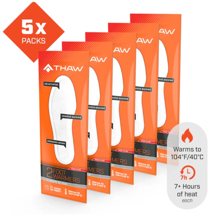 THAW Disposable Insole Warmers 2 Pack - Large