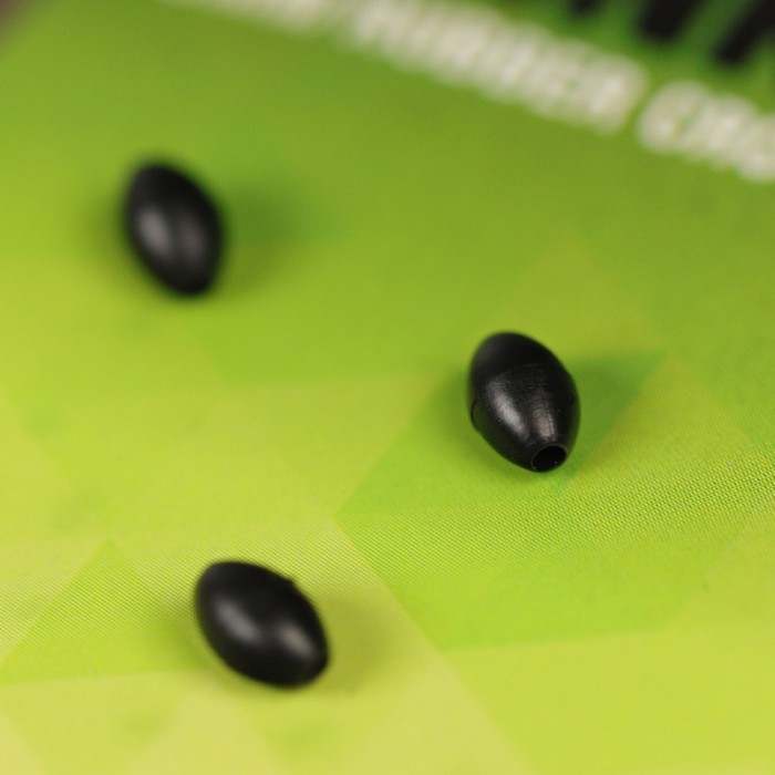 Thinking Anglers 5mm Oval Rubber Crook Fishing Beads Close Up