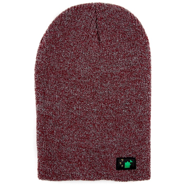 Thinking Anglers Heather Burgundy Beanie 2