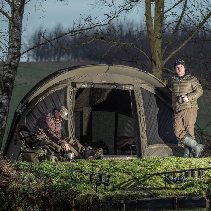 Trakker Armo V4 Plus Bivvy In Use 1