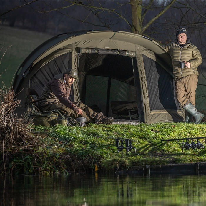Trakker Armo V4 Plus Bivvy In Use 3