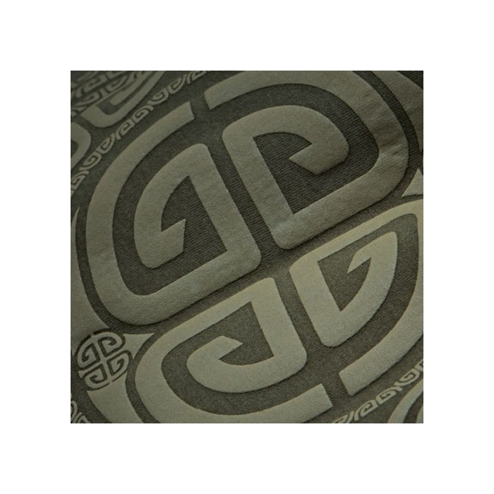Trakker Aztec Fishing Hoodie Close Up Logo