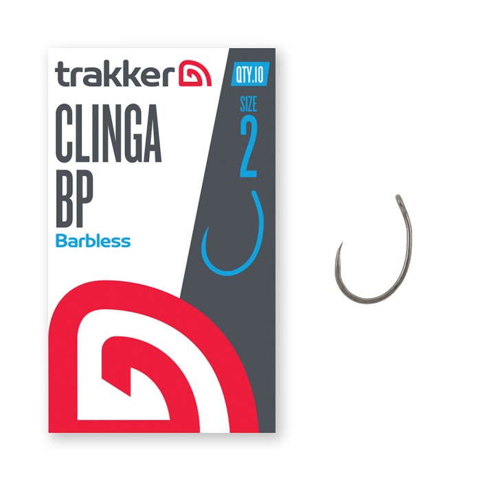 Trakker Clinga BP Fishing Hooks Barbless Size 2