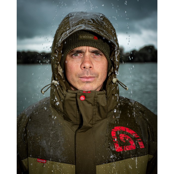 Trakker Core 2-Piece Winter Fishing Suit In Use 5