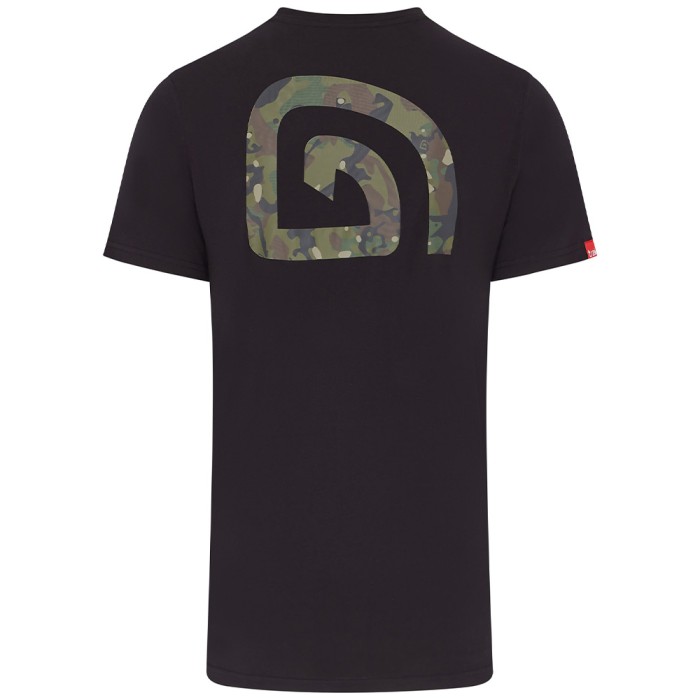 Trakker CR Camo Logo Black Fishing T-Shirt Back