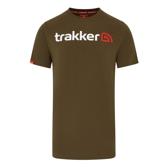 Trakker CR Logo Khaki Green Fishing T-Shirt