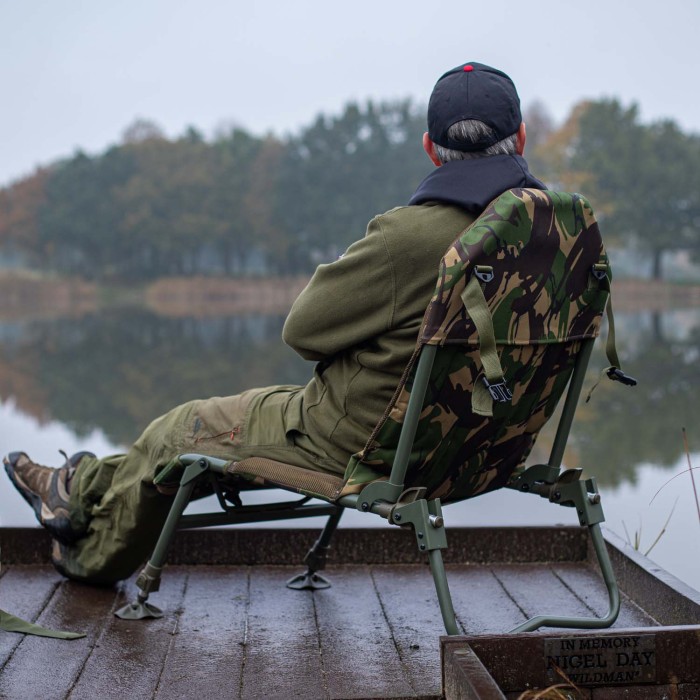 Trakker DPM Transformer Fishing Chair In Use