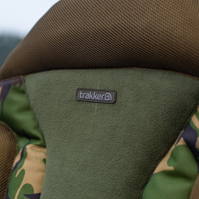 Trakker DPM Transformer Fishing Chair Close Up Logo