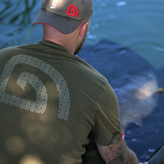 Trakker Logo Fishing T-Shirt In Use