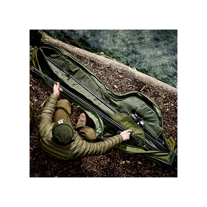 Trakker NXG 3 Rod Padded Fishing Sleeve 12ft In Use