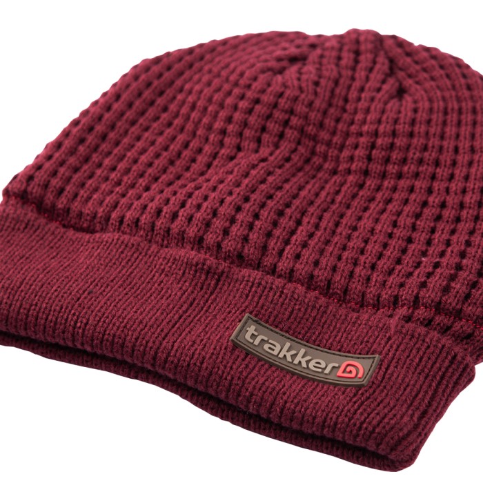 Trakker Plum Textured Fishing Beanie 2