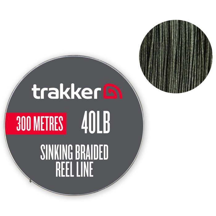 Trakker Sinking Braided Reel Line 300m 40lb 1