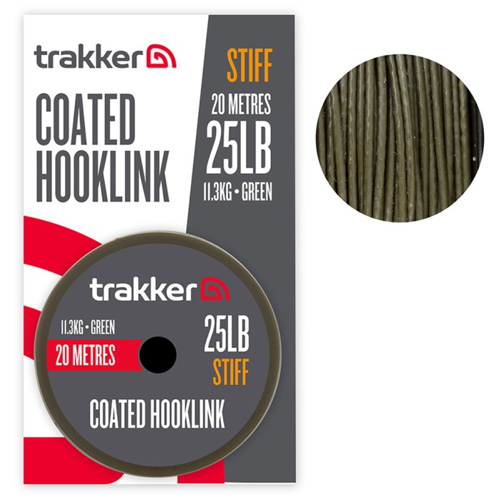 Trakker Stiff Coated Hooklink 20m 25lb