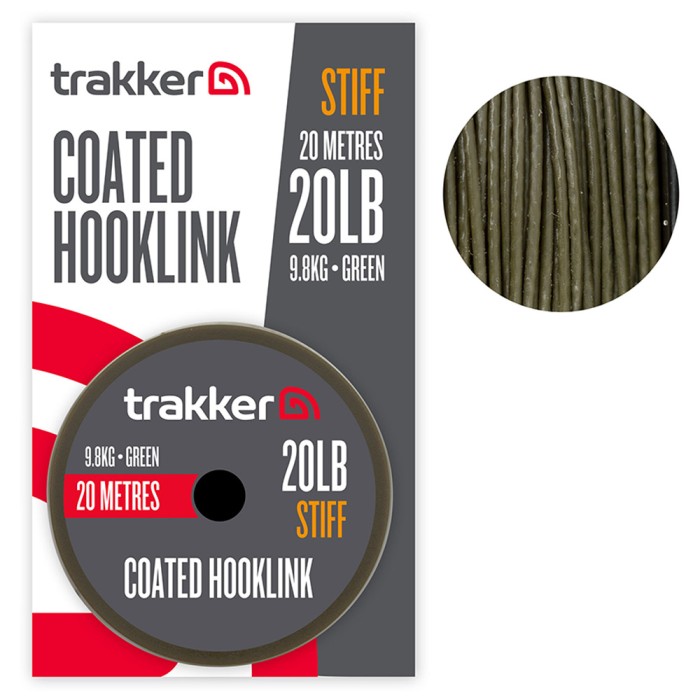 Trakker Stiff Coated Hooklink 20m 20lb